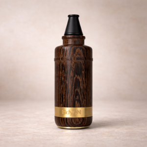 Mexican Golden Sandalwood Pipe with Gold Ring