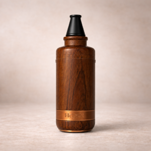 Zebranowood Pipe with Bronze FDM Ring smooth